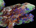 Quartz Crystals & Azurite & Malachite - Morocco #38587-3